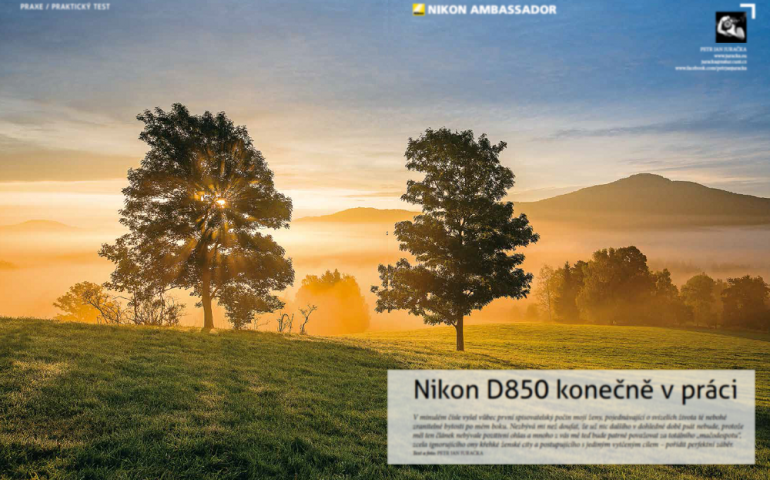 Petr Jan Juračka, Nikon D850 konečně v práci
