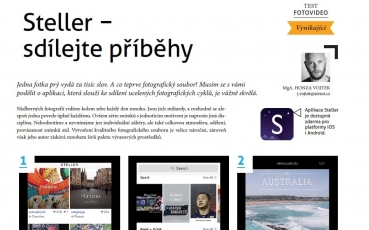 Mobilní aplikace Steller
