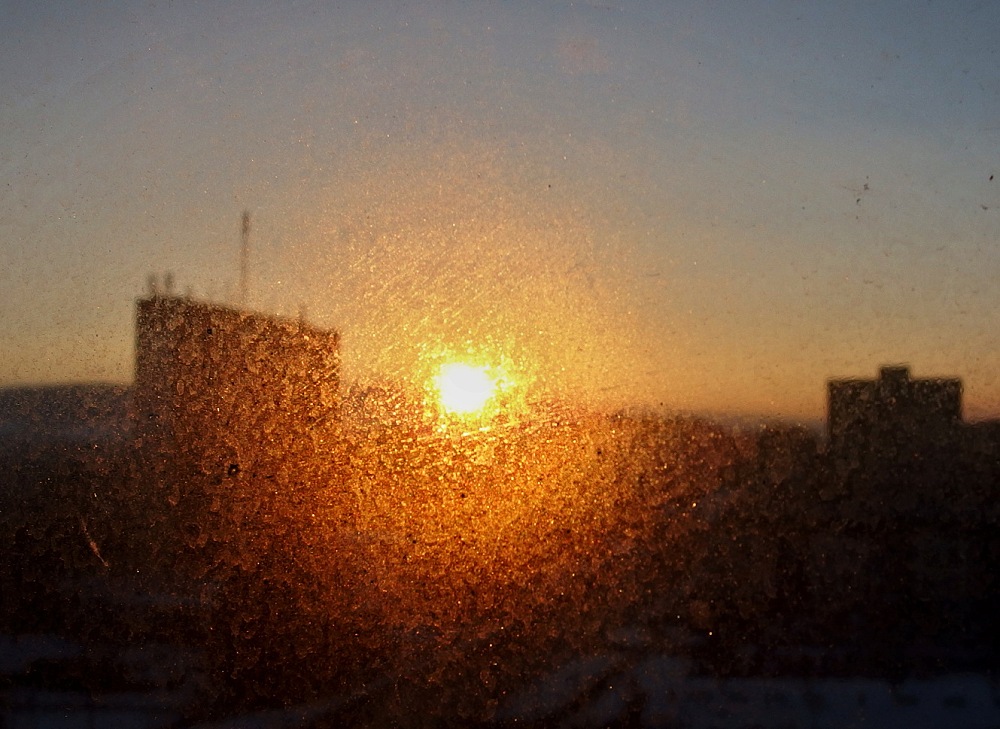 Mrazivé ráno z okna hotelu, Dana Klimešová