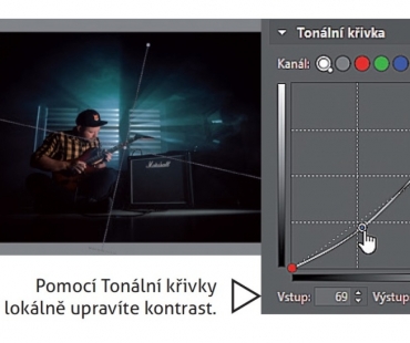 Představujeme lokální barevné korekce a úpravy křivek