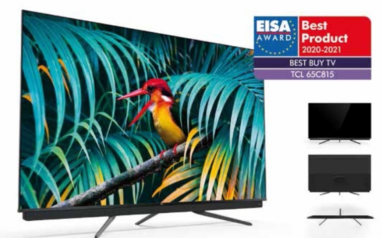 TC L 65C815 s oceněním EISA Best Buy TV
