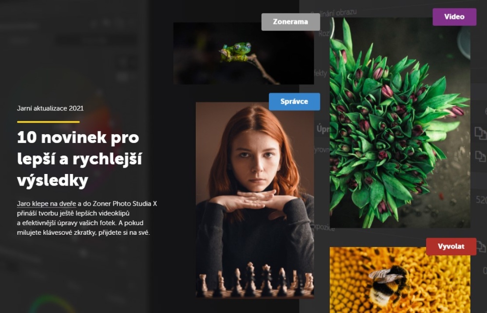 Jarní Zoner Photo Studio X roku 2021 – 10 novinek pro lepší a rychlejší výsledky