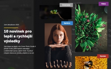 Jarní Zoner Photo Studio X roku 2021 – 10 novinek pro lepší a rychlejší výsledky
