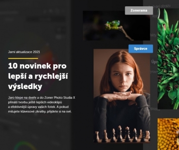Jarní Zoner Photo Studio X roku 2021 – 10 novinek pro lepší a rychlejší výsledky