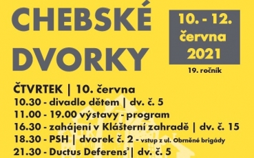 Chebské dvorky 2021–10. až 12. června 2021.