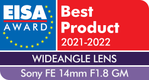 009 EISA Award Sony FE 14mm F1.8 GM