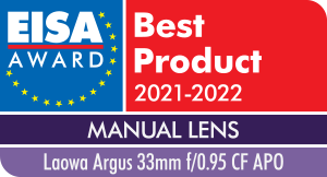 016 EISA Award Laowa Argus 33mm f0.95 CF APO
