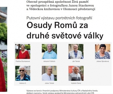 Putovní fotografická výstava „Osudy Romů za druhé světové války“ zakončí své letošní putování Českou republikou v Olomouci.