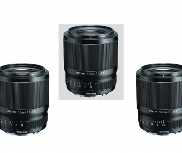 Tři objektivy Tokina atx-m 23 mm, 33 mm a 56 mm f/1,4 už také pro Sony E