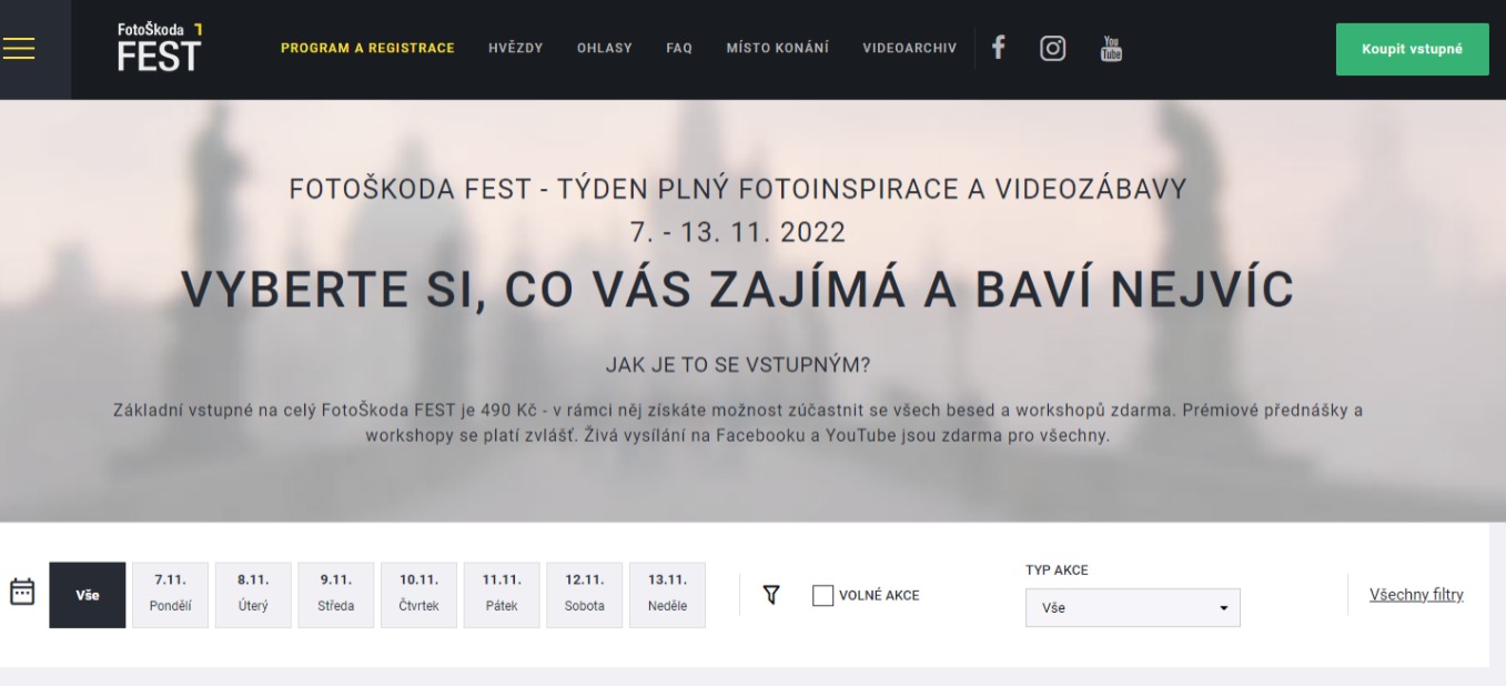 FotoŠkoda Fest registrace