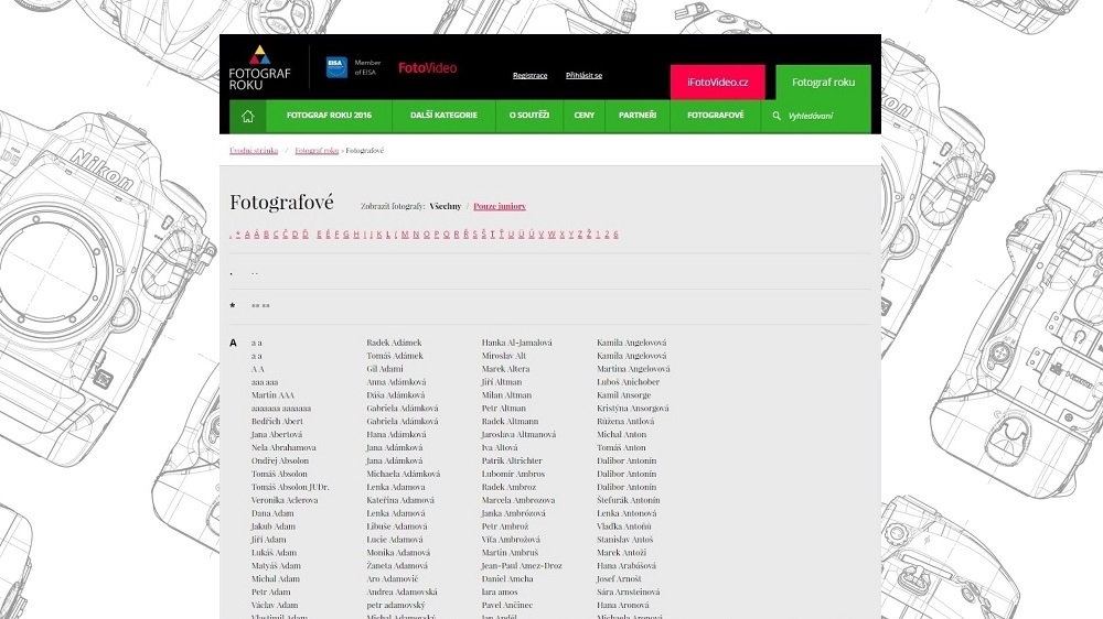 Nový web soutěže Fotograf roku