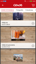 Mobilní aplikace CEWE fotosvět