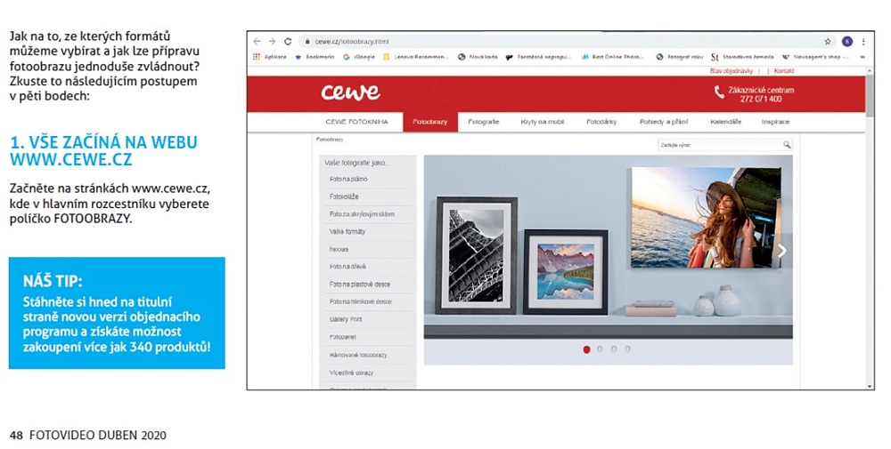 Jak připravit CEWE FOTOOBRAZ v pěti krocích?