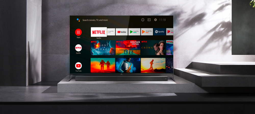 TCL X91 přichází s předinstalovaným operačním systémem Android TV