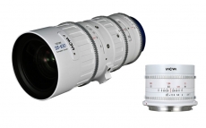 Nové provedení dvou objektivů v bílé OOOM 25-100 mm T2,9 Cine 9 mm T2,9 Zero-D Cine