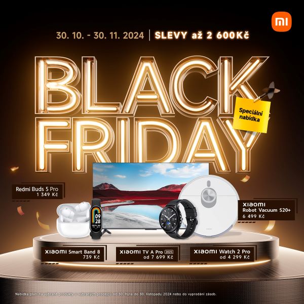 Xiaomi Black Friday: Slevy až 5 000 Kč na špičkové technologie