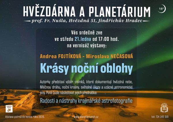 Hvězdárna a Planetárium pozvánka
